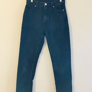 High waist black jeans
